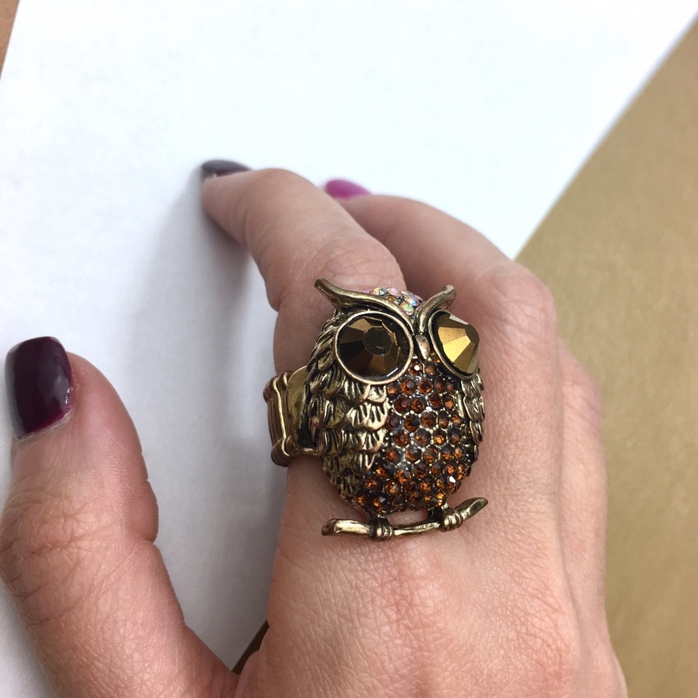 Amrita Singh Owl elastic Ring